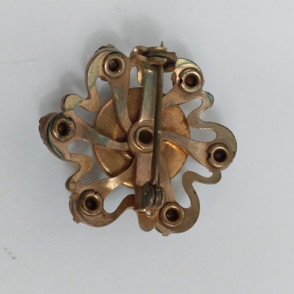 Victorian Revival Style Scatter Pin Vintage Georgian Figural Scene Love Story - Picture 4 of 5